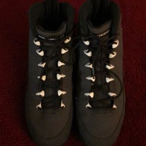 Black And White Jordan Shoes Size 6..